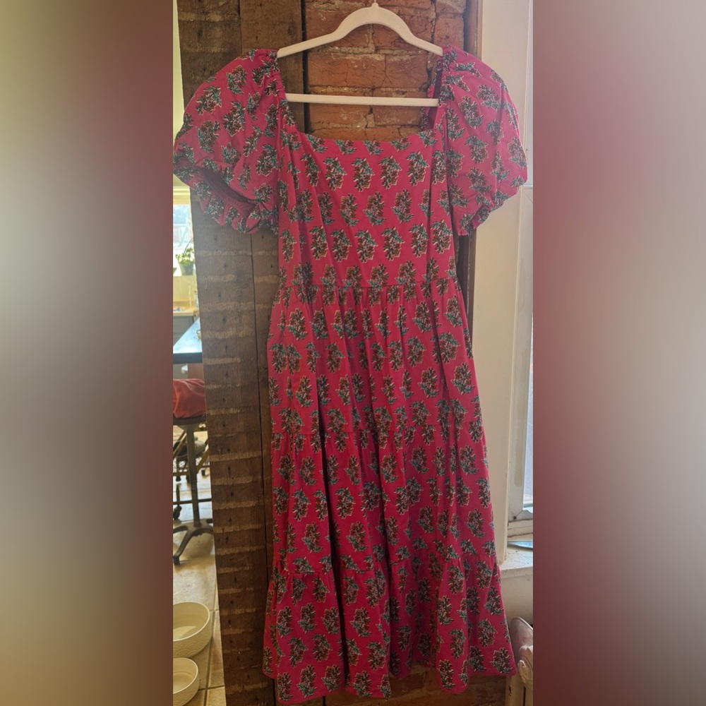 J Crew Floral Block Print Dress